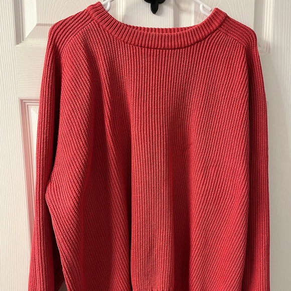 Eddie Bauer Sweaters - Vintage Eddie Bauer Women’s Pink Cable Knit Chunky Sweater